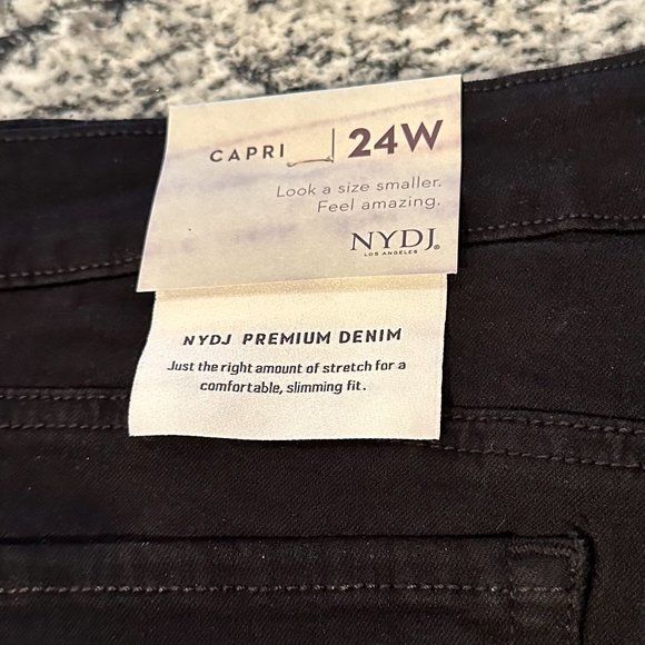 NYDJ Capri Jeans in Black - 24W - NWT - Picture 3 of 10